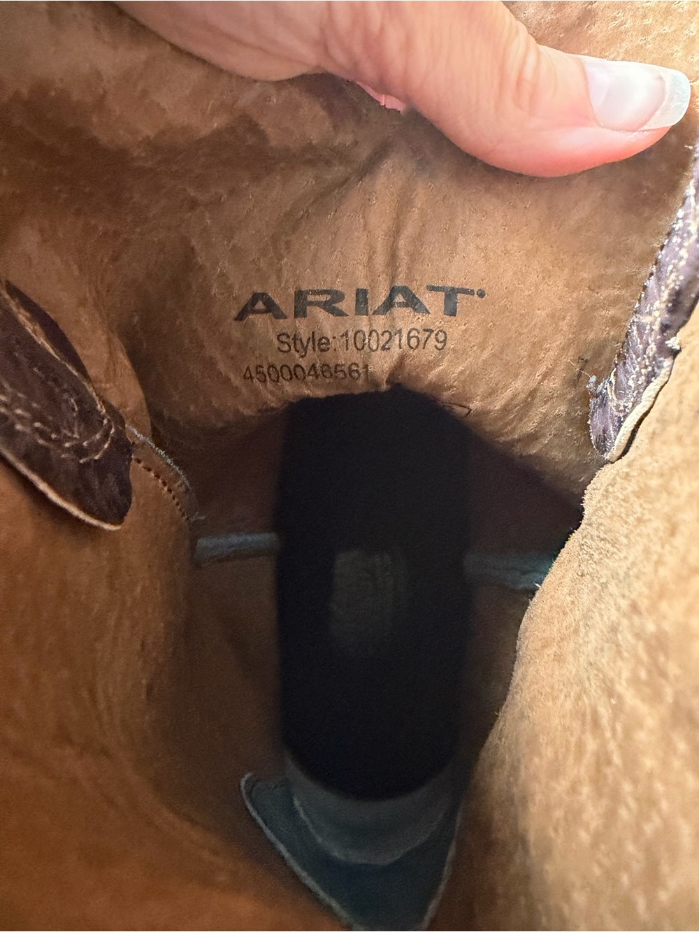 Ariat Arena Rebound Western Boots — Dusted Wheat/Heritage Blue — Men’s 9.5D - Picture 5 of 5